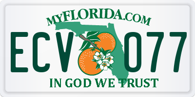 FL license plate ECVO77
