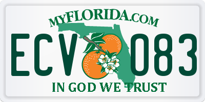 FL license plate ECVO83