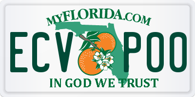 FL license plate ECVP00