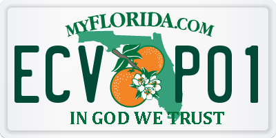 FL license plate ECVP01