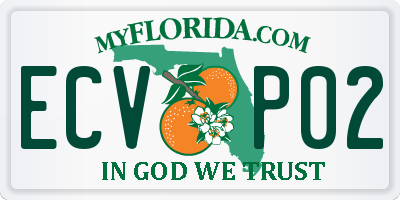 FL license plate ECVP02