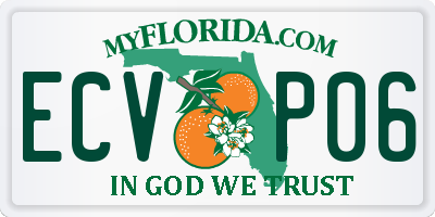 FL license plate ECVP06