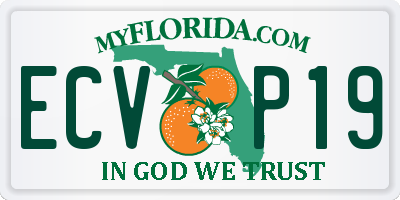 FL license plate ECVP19