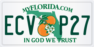 FL license plate ECVP27