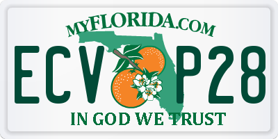 FL license plate ECVP28
