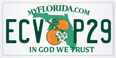 FL license plate ECVP29