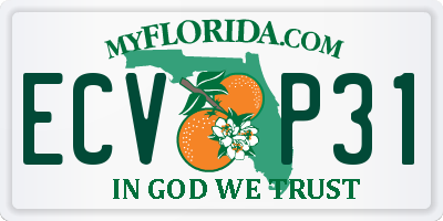 FL license plate ECVP31
