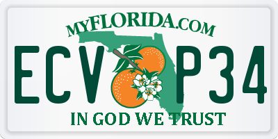 FL license plate ECVP34