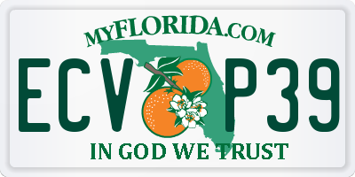 FL license plate ECVP39
