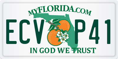 FL license plate ECVP41
