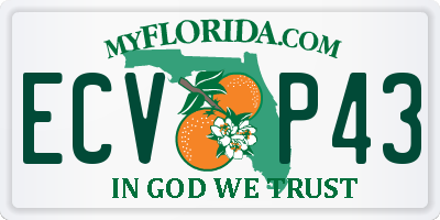 FL license plate ECVP43