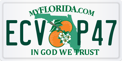 FL license plate ECVP47
