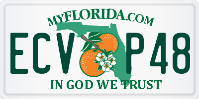 FL license plate ECVP48