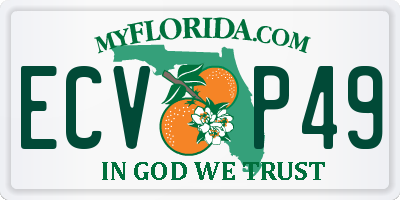 FL license plate ECVP49