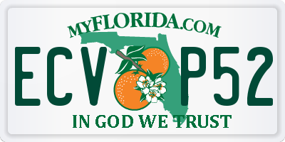 FL license plate ECVP52