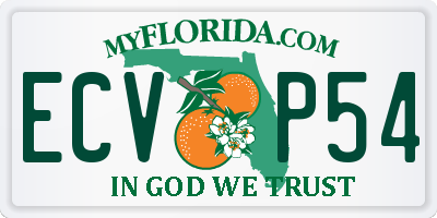 FL license plate ECVP54