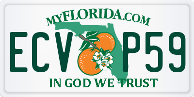 FL license plate ECVP59