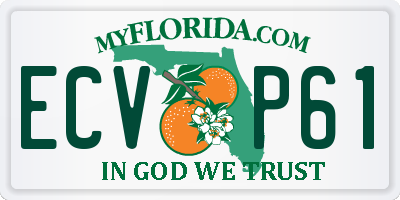 FL license plate ECVP61