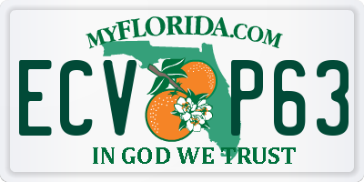 FL license plate ECVP63
