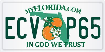 FL license plate ECVP65