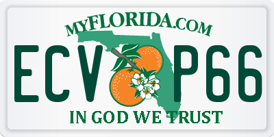 FL license plate ECVP66