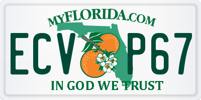 FL license plate ECVP67