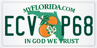 FL license plate ECVP68