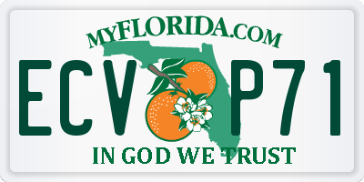 FL license plate ECVP71