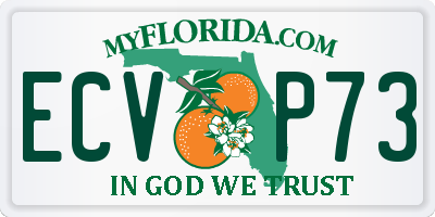 FL license plate ECVP73