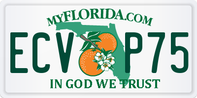 FL license plate ECVP75