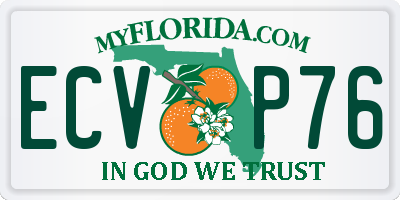FL license plate ECVP76