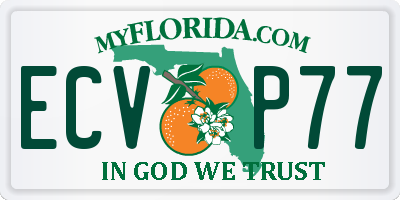 FL license plate ECVP77