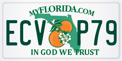FL license plate ECVP79