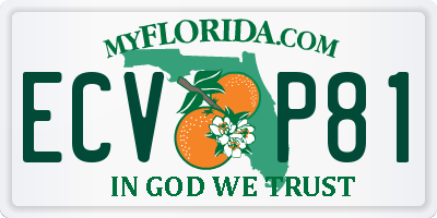 FL license plate ECVP81