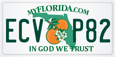 FL license plate ECVP82