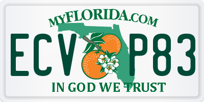 FL license plate ECVP83