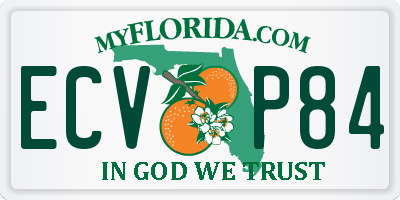 FL license plate ECVP84