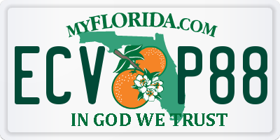 FL license plate ECVP88
