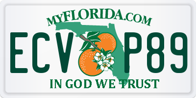 FL license plate ECVP89