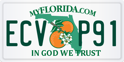 FL license plate ECVP91