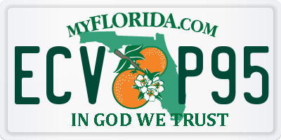 FL license plate ECVP95