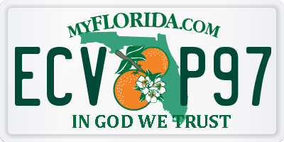 FL license plate ECVP97