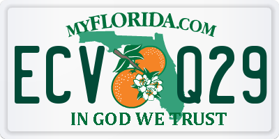 FL license plate ECVQ29