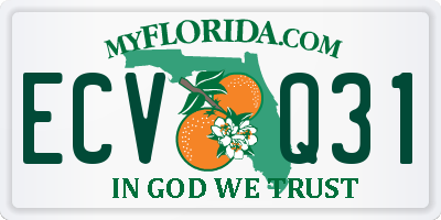 FL license plate ECVQ31