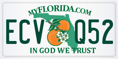 FL license plate ECVQ52
