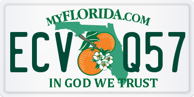 FL license plate ECVQ57