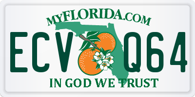 FL license plate ECVQ64