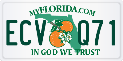 FL license plate ECVQ71