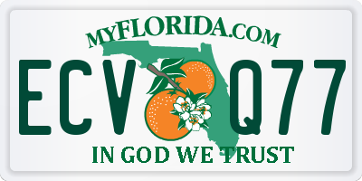 FL license plate ECVQ77