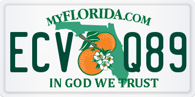 FL license plate ECVQ89